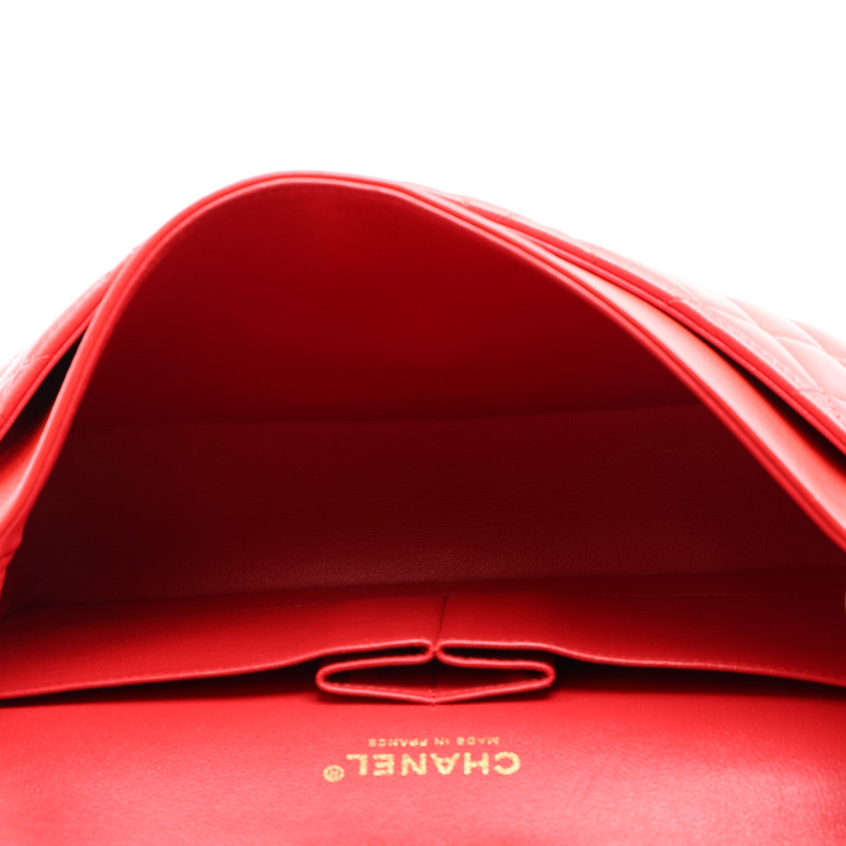 Chanel Lambskin Quilted Medium Double Flap Red 5 of 10