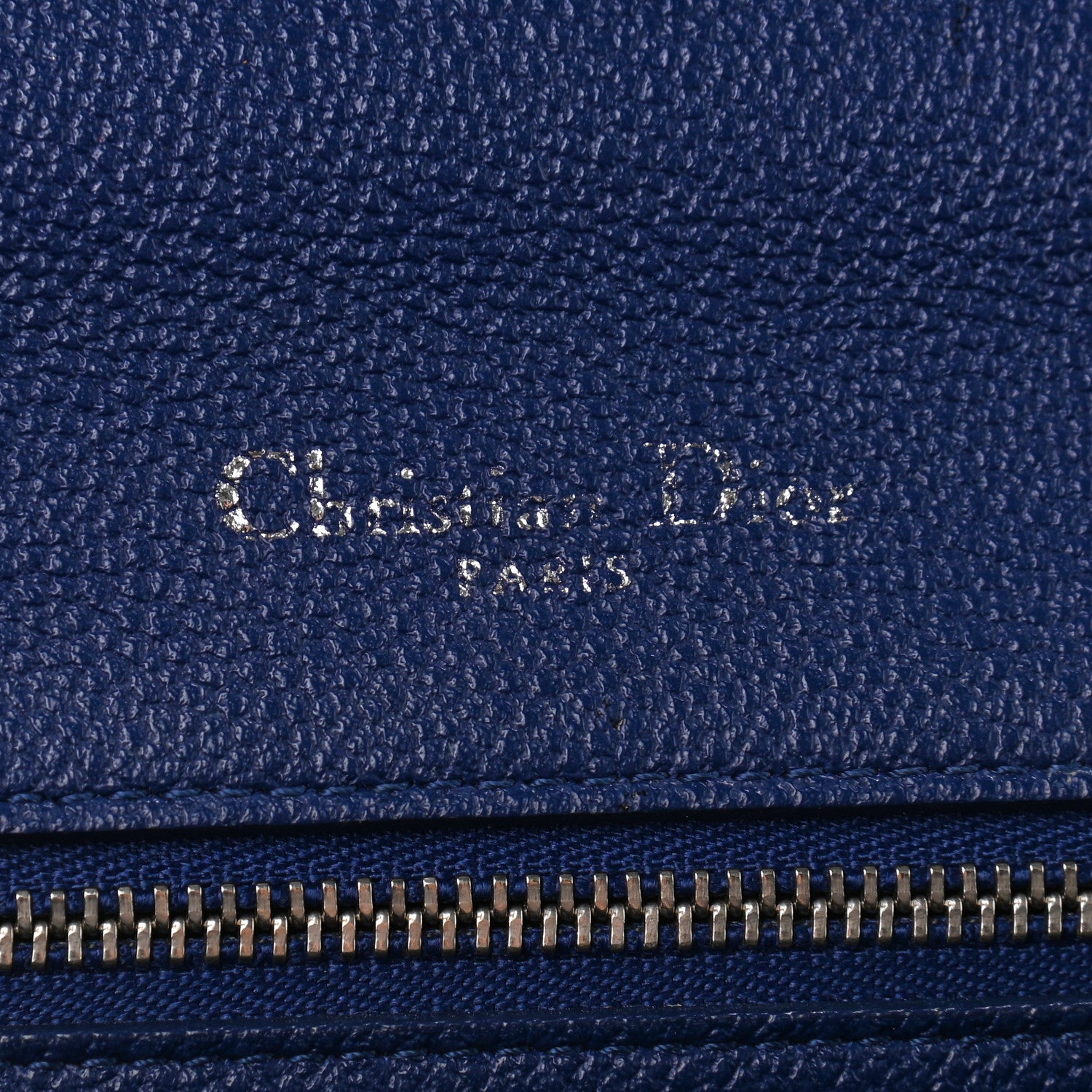 Christian Dior Grained Calfskin Medium Diorama Flap Bag Blue 5 of 13
