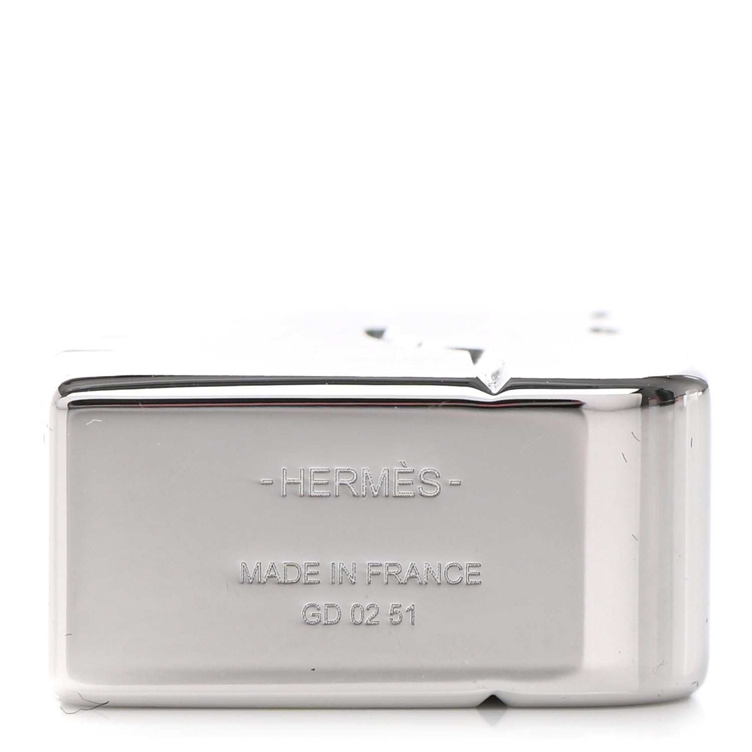 Hermes Palladium Cadenas Horse Key Ring 3 of 4
