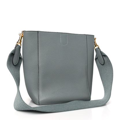 Celine Soft Grained Calfskin Small Sangle Bucket Bag Grey 3 of 9