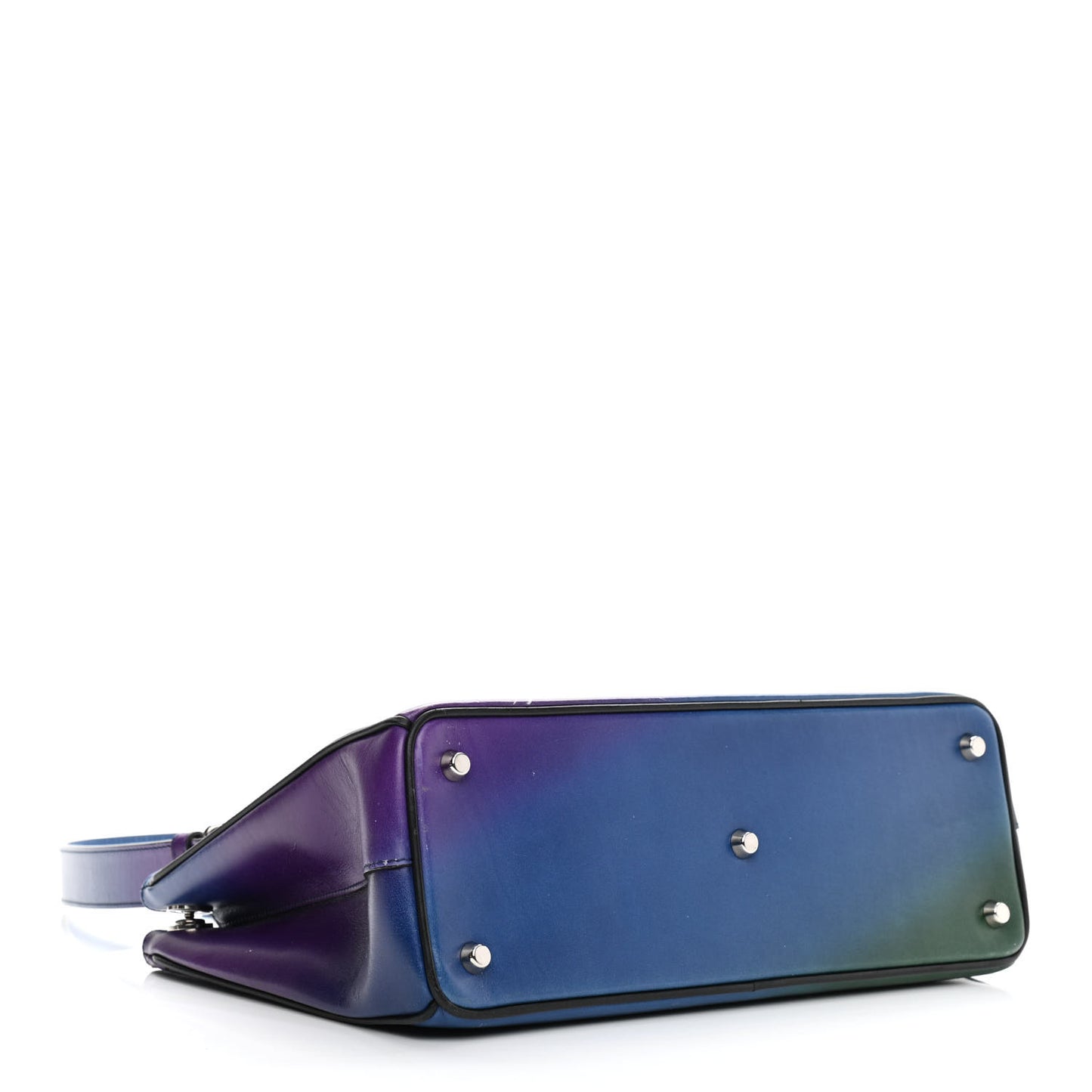Box Calfskin Gradient Medium Diorissimo Blue Violet