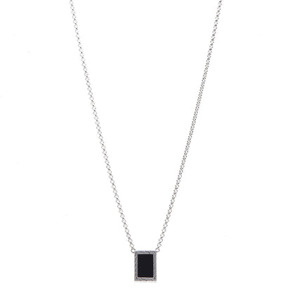 John Hardy Sterling Silver Tiger's Eye Black Onyx Classic Chain Necklace 2 of 9
