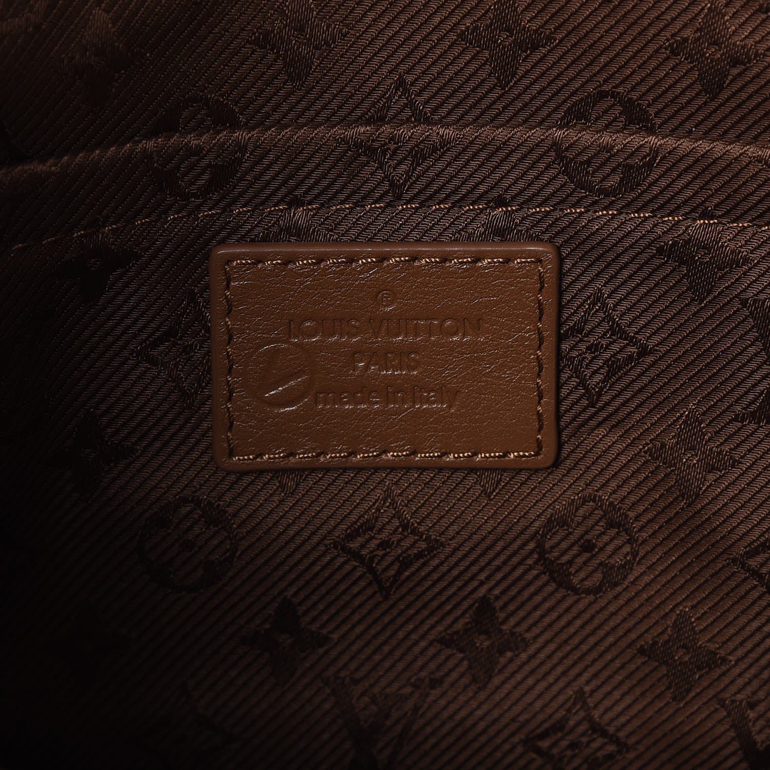 Louis Vuitton Calfskin Quilted Monogram Altair Clutch Beige 6 of 7