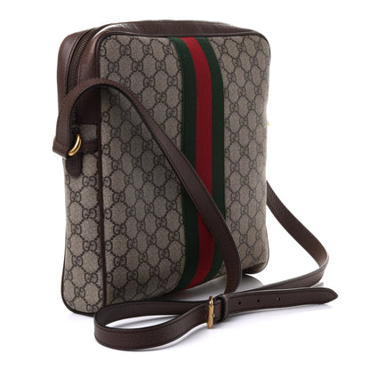 Gucci GG Supreme Monogram Web Medium Ophidia Messenger Bag Brown 3 of 12