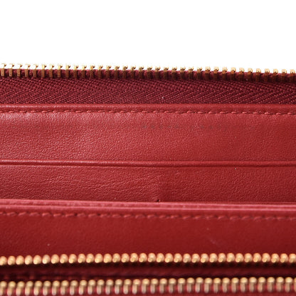 Prada Vitello Move Zip Around Wallet Rosso 8 of 9