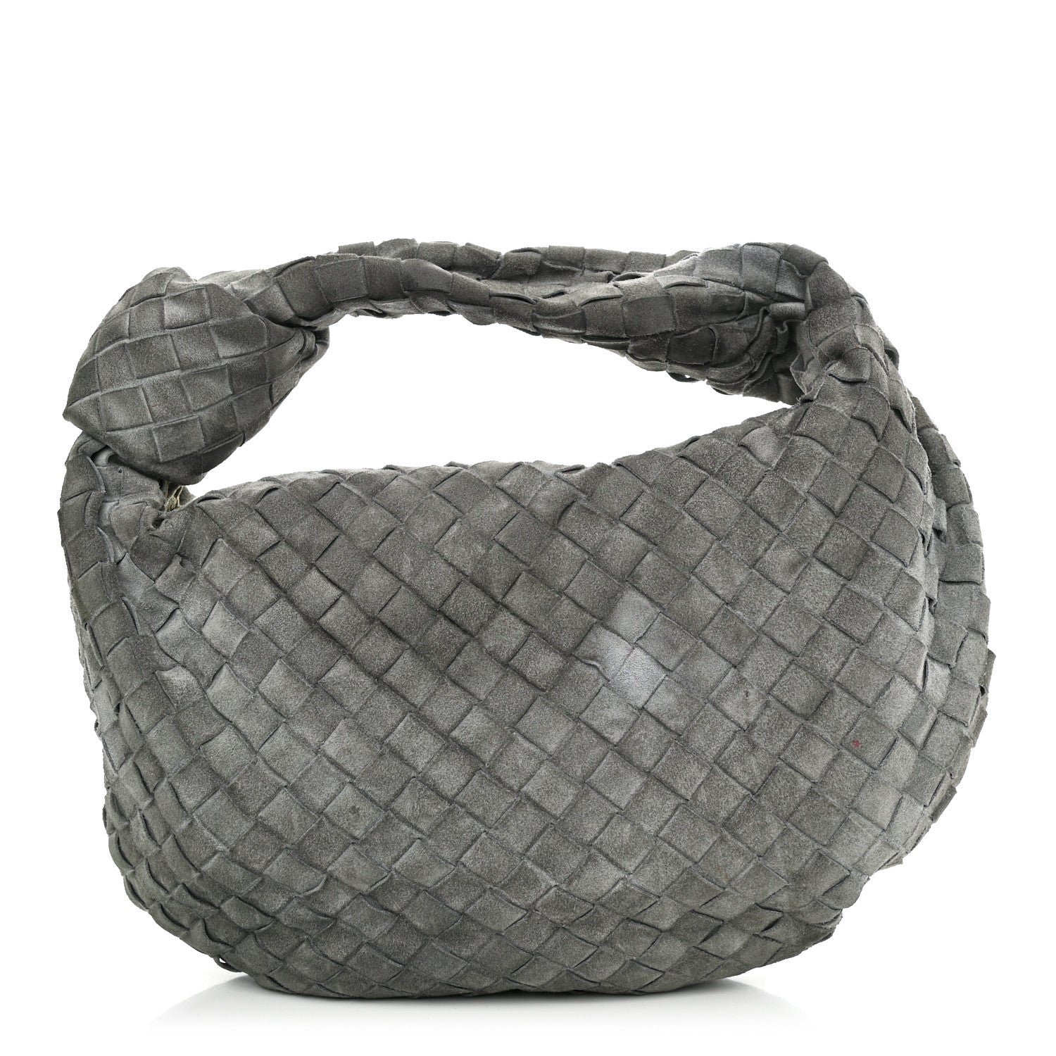 Bottega Veneta Suede Calfskin Intrecciato Teen Jodie Hobo Thunder 1 of 12