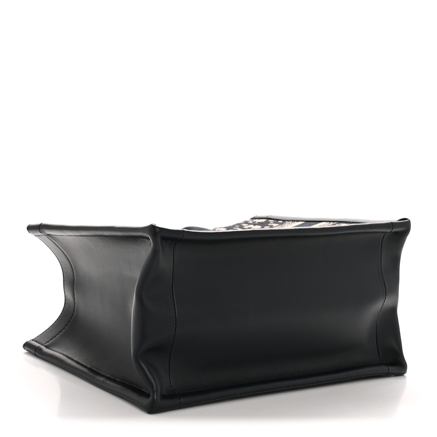 Christian Dior Oblique Calfskin Small Book Tote With Strap Blue Multicolor 4 of 12