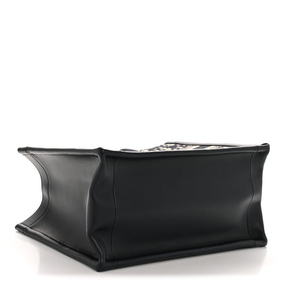 Christian Dior Oblique Calfskin Small Book Tote With Strap Blue Multicolor 4 of 12