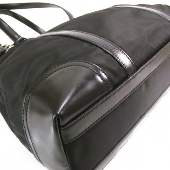 Prada Nylon Tessuto Vitello Tote Nero 5 of 10