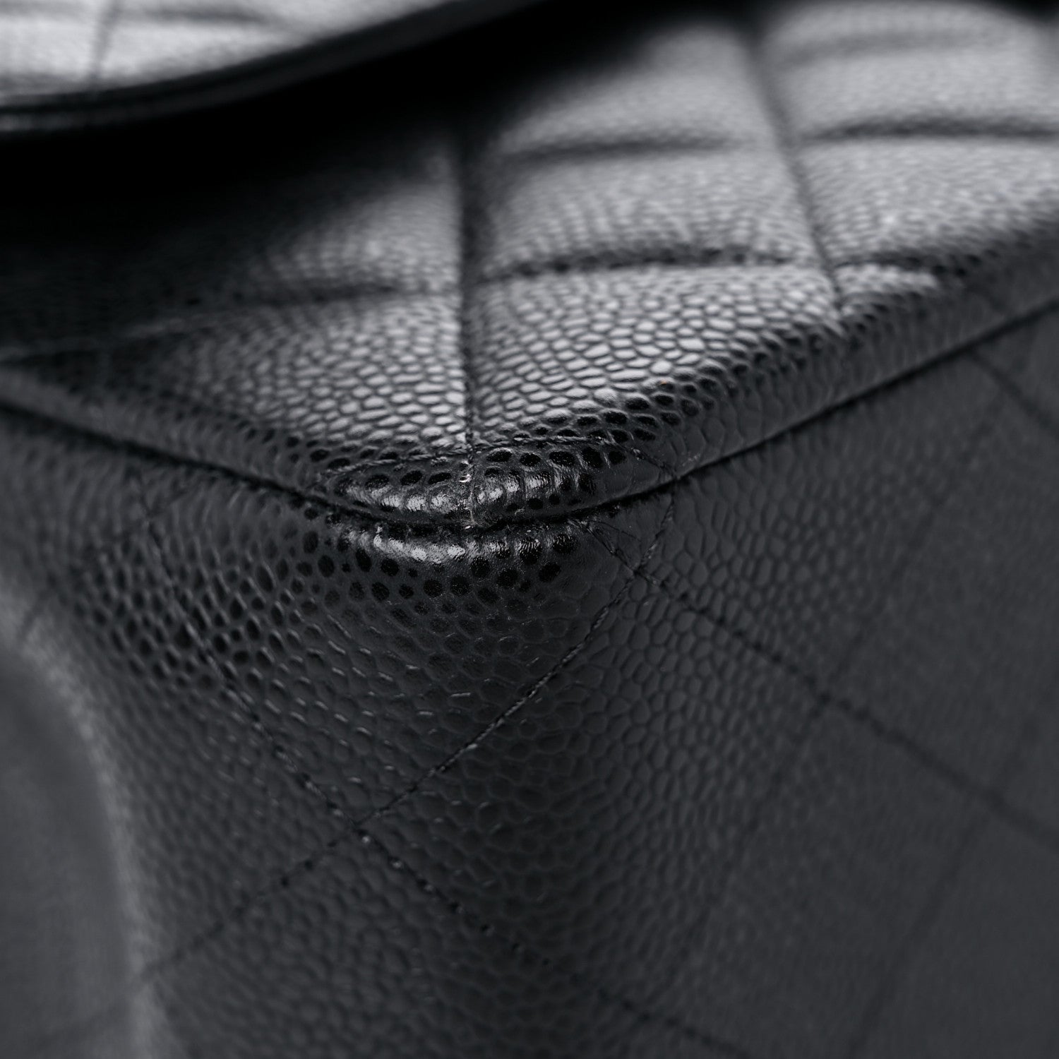Chanel Caviar Quilted Jumbo Double Flap Black 8 of 12
