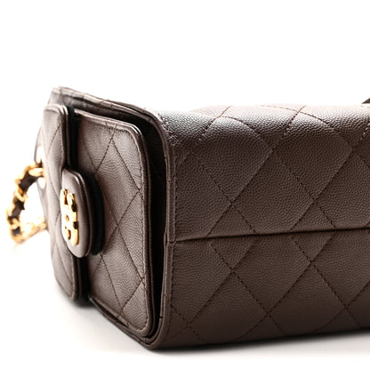 Chanel Caviar Quilted Mini Chanel 25 Handbag Brown 9 of 11