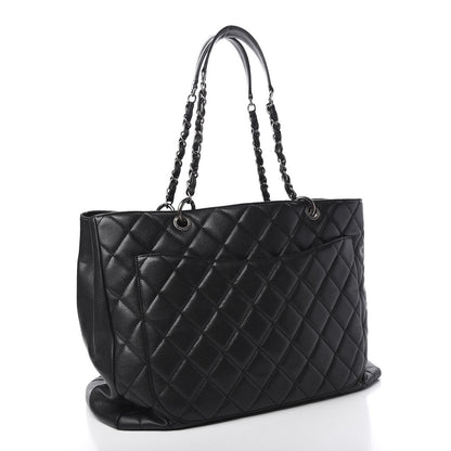 Chanel Caviar Quilted XXL Grand Shopping Tote GST Dark Grey 3 of 11