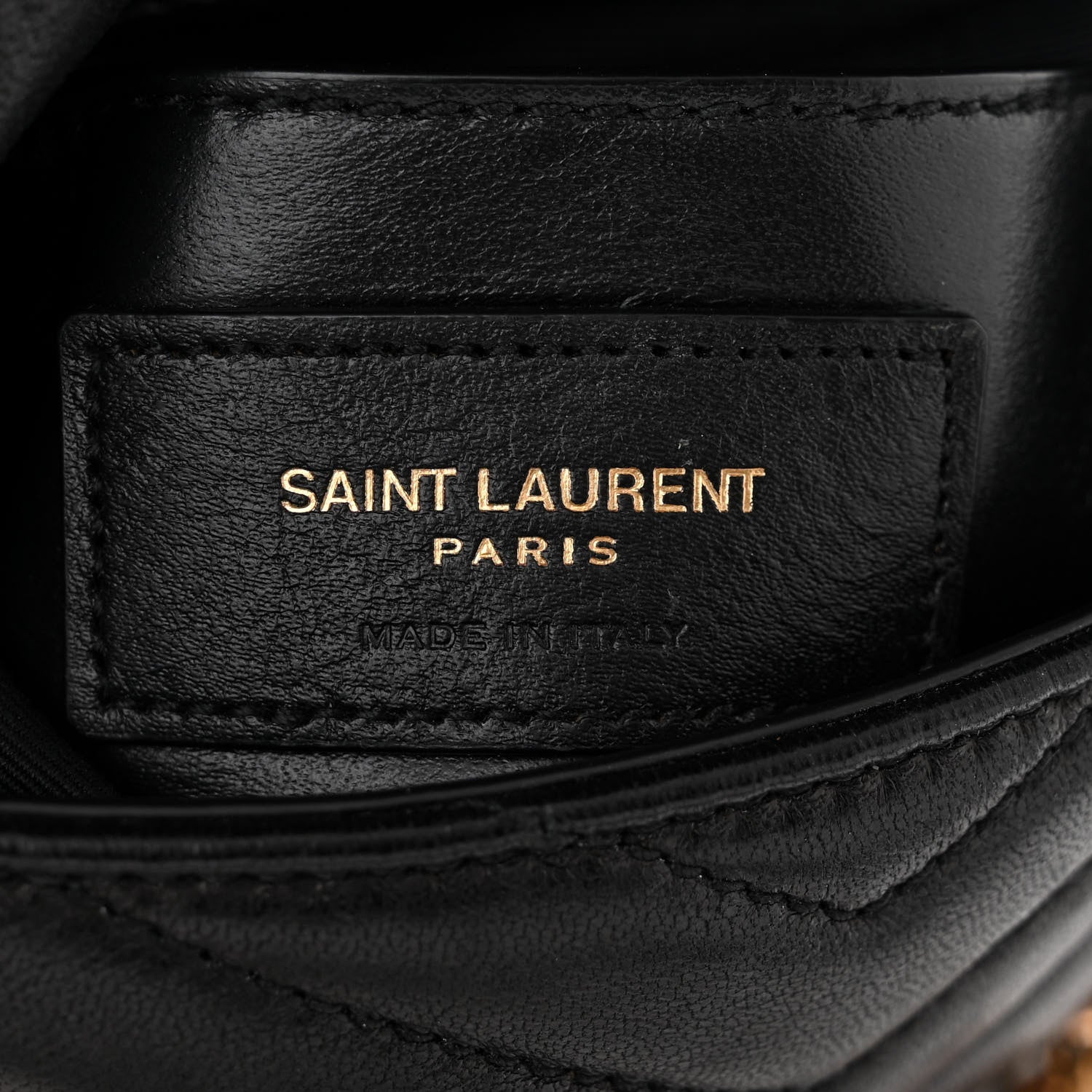 Saint Laurent Lambskin Quilted Double Flap Bag Black 6 of 10
