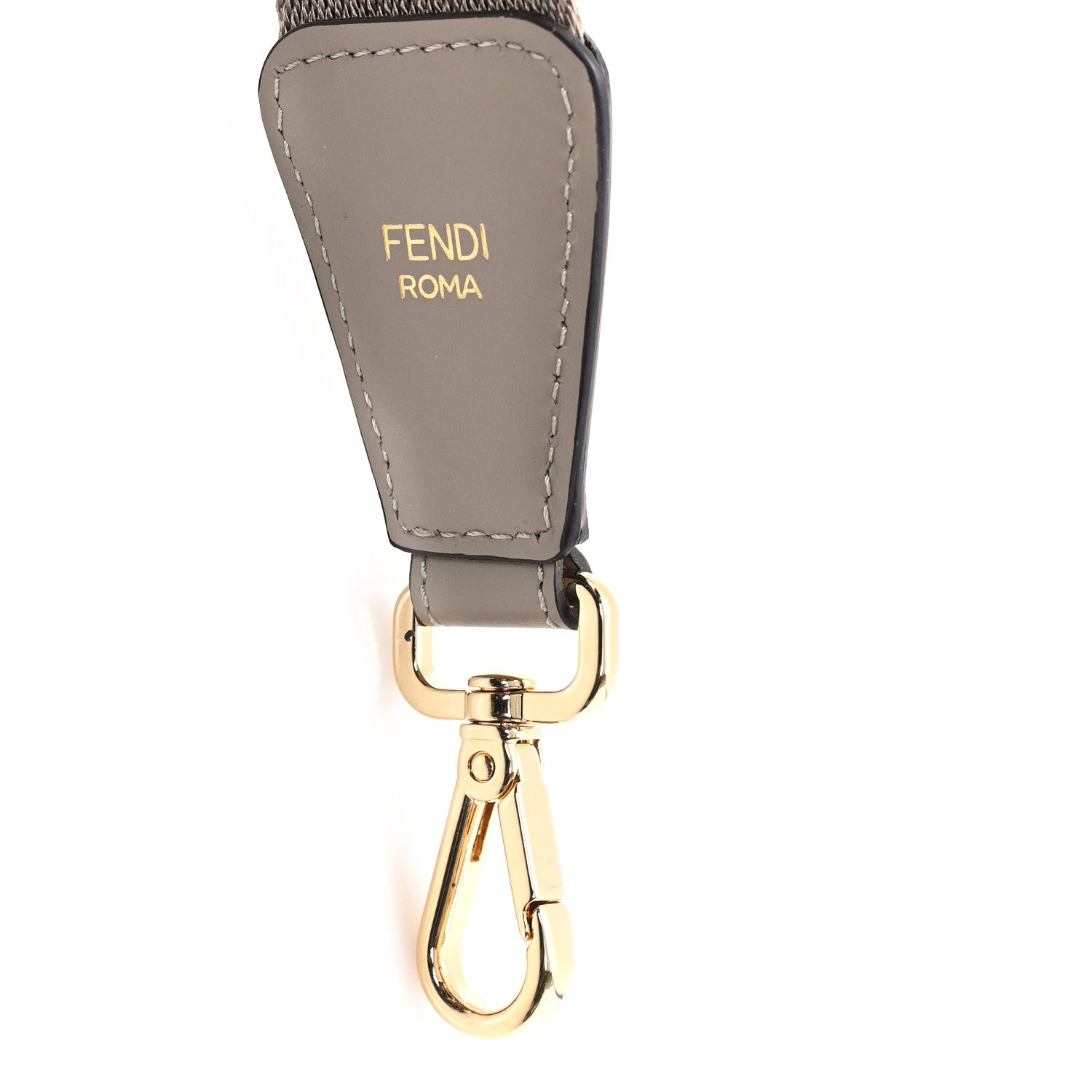 Fendi Jacquard Ribbon Vitello King FF Bi-Color Intreccio Adjustable Strap You Dove Poseidon 3 of 4
