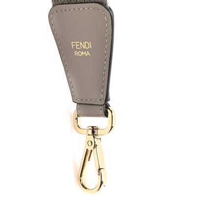 Fendi Jacquard Ribbon Vitello King FF Bi-Color Intreccio Adjustable Strap You Dove Poseidon 3 of 4