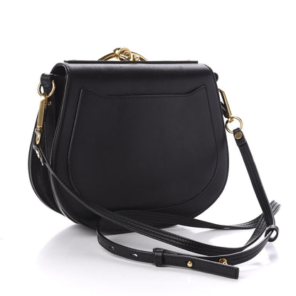 Chloe Calfskin Suede Medium Nile Bracelet Bag Black 3 of 12