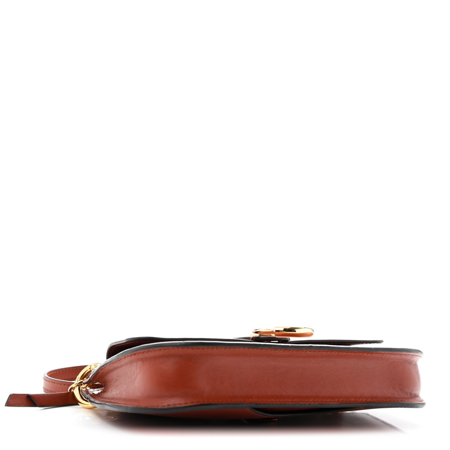 Calfskin Tess Mini Crossbody Bag Sepia Brown