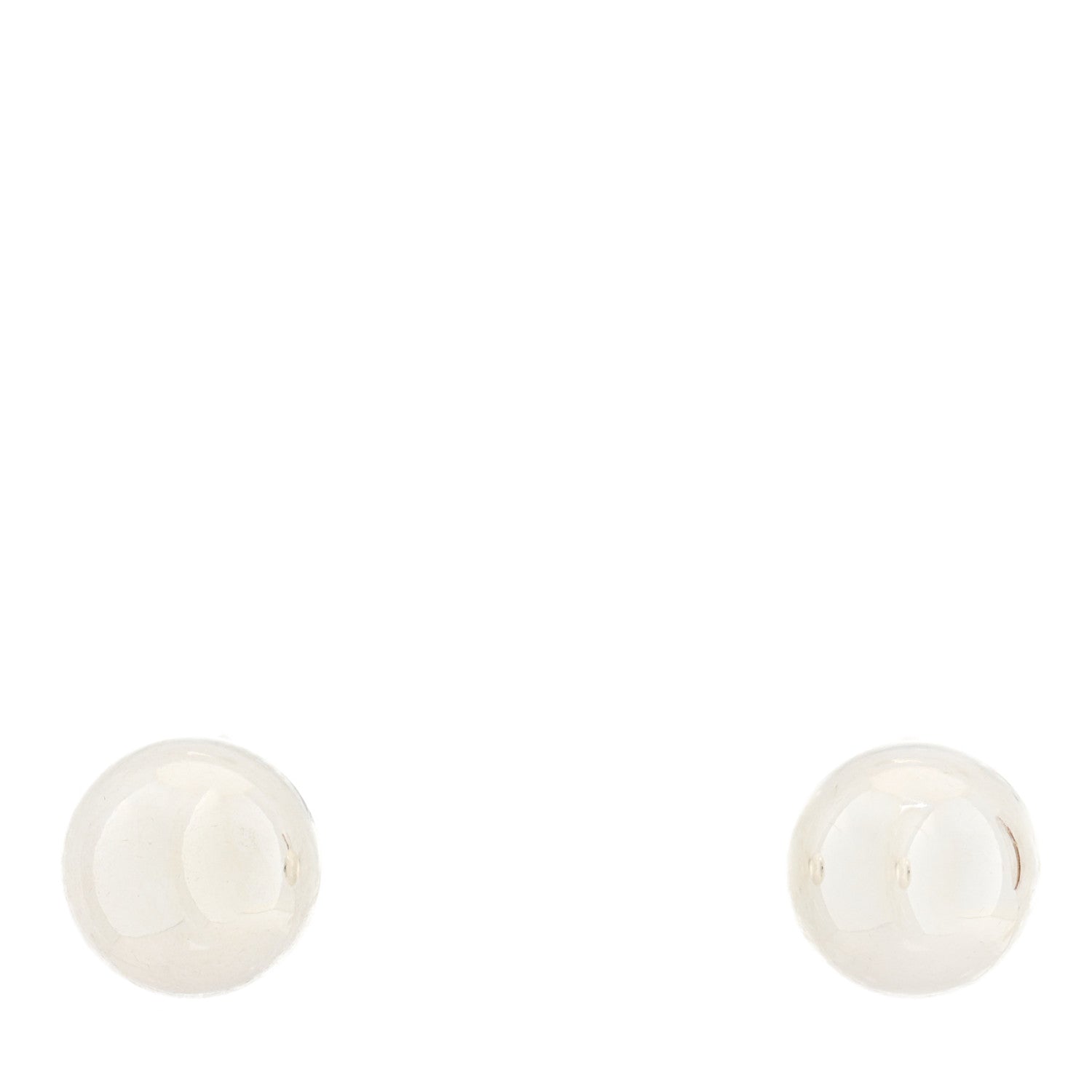 Tiffany Sterling Silver 8mm HardWear Ball Earrings 1 of 5