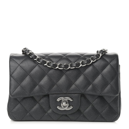 Chanel Iridescent Caviar Quilted Mini Rectangular Flap Black 1 of 12