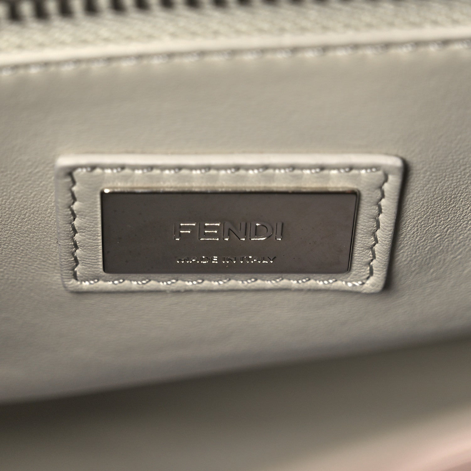 Fendi Vitello Seta Shiny Nappa Medium Peekaboo Iconic Satchel Soap Opale 6 of 9