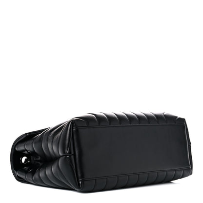 Saint Laurent Calfskin Y Quilted Monogram Medium Loulou Chain Satchel Black 4 of 12