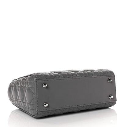Christian Dior Lambskin Cannage Small My ABCDior Lady Dior Grey 4 of 8
