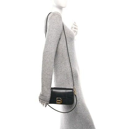 Balenciaga Natural Smooth Calfskin Small Hourglass Sling Bag Black 2 of 10