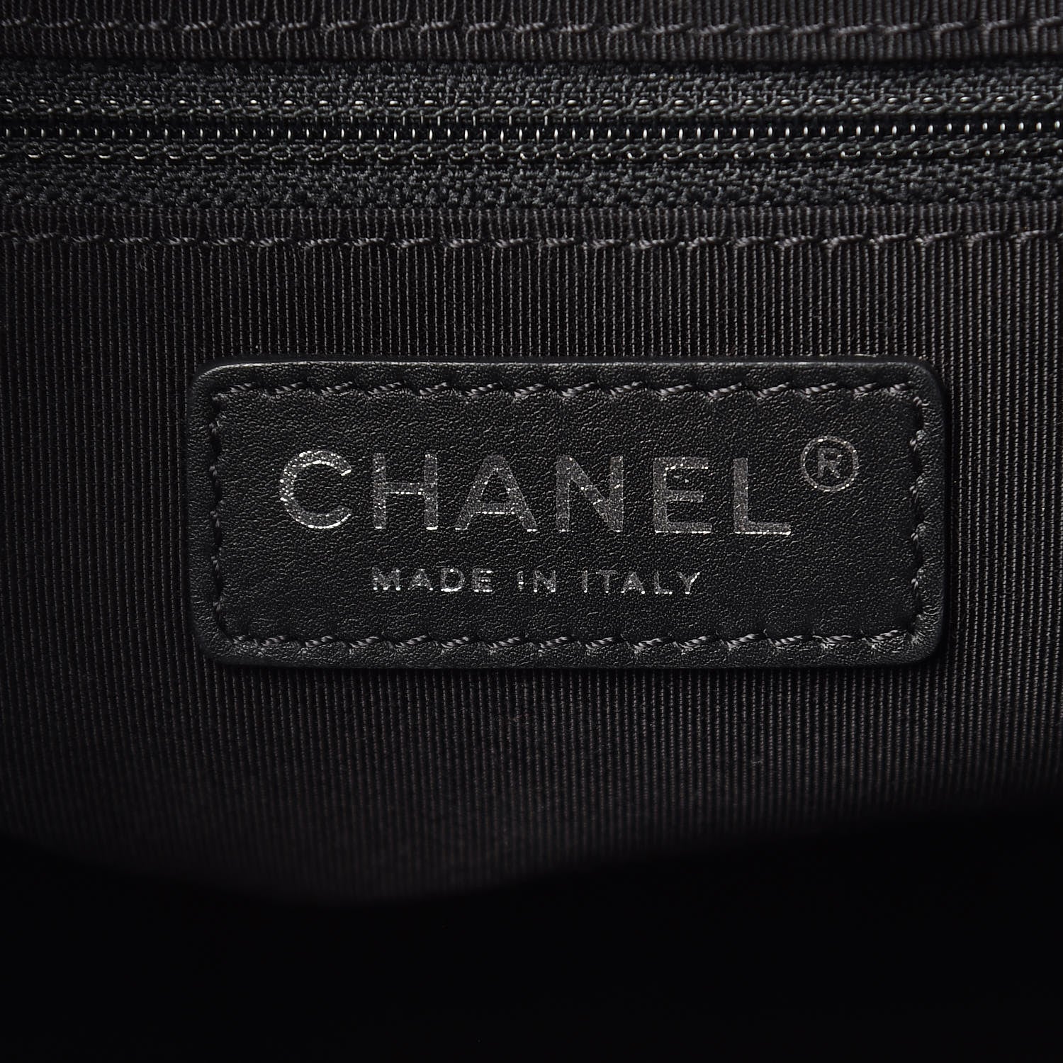 Chanel Calfskin Quilted Small Easy Shopping Tote Black 6 of 12