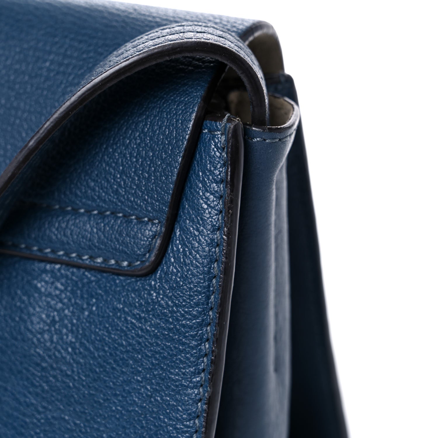 Chloe Goatskin Small Faye Shoulder Bag Denim Blue 16 of 20