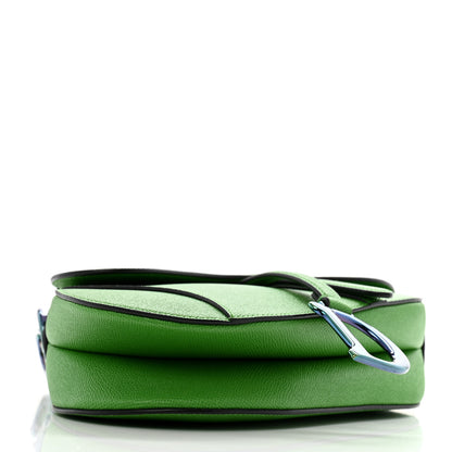 Christian Dior Grained Calfskin Saddle Bag Green 4 of 11