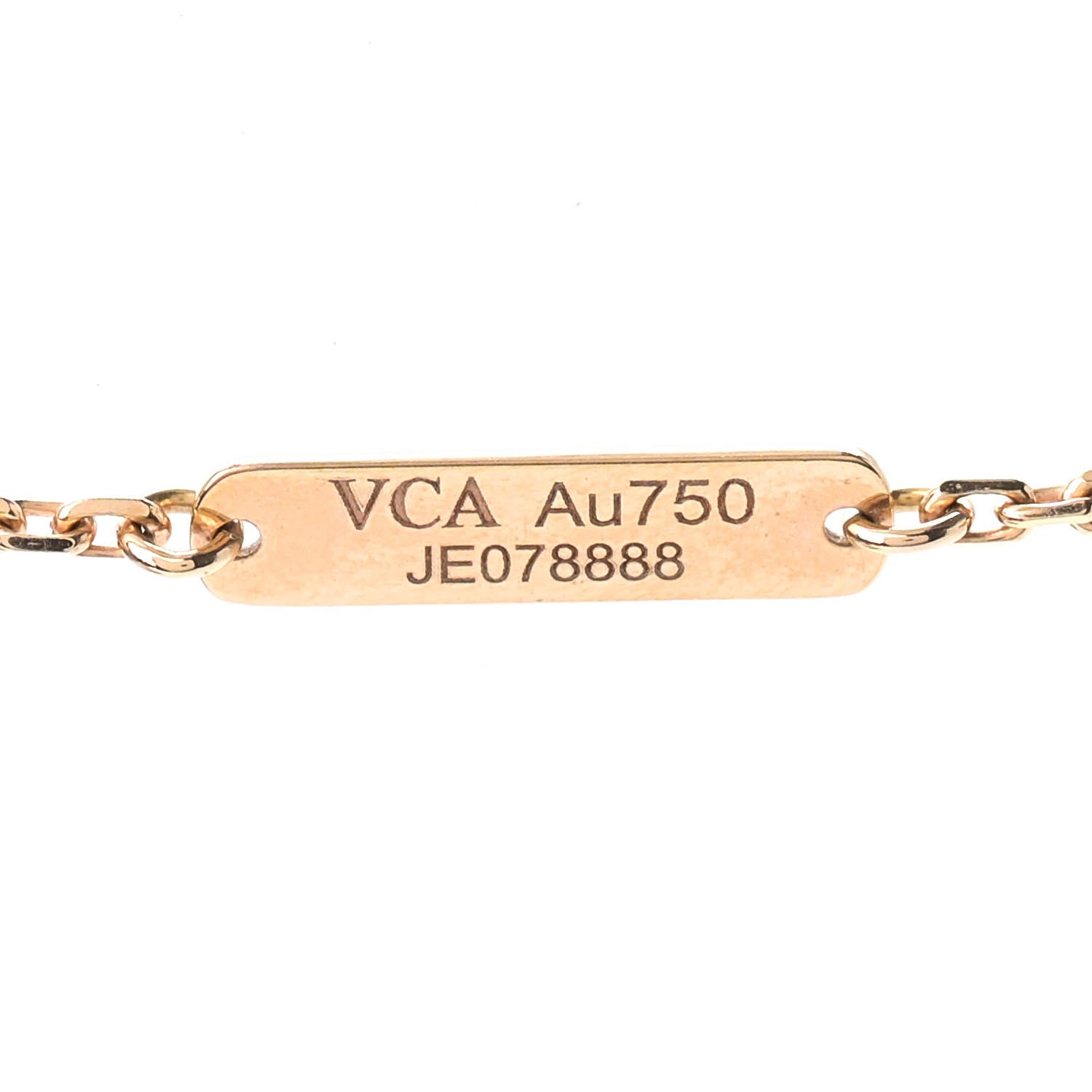 Van Cleef & Arpels 18K Rose Gold Carnelian Magic Alhambra Pendant Necklace 4 of 7