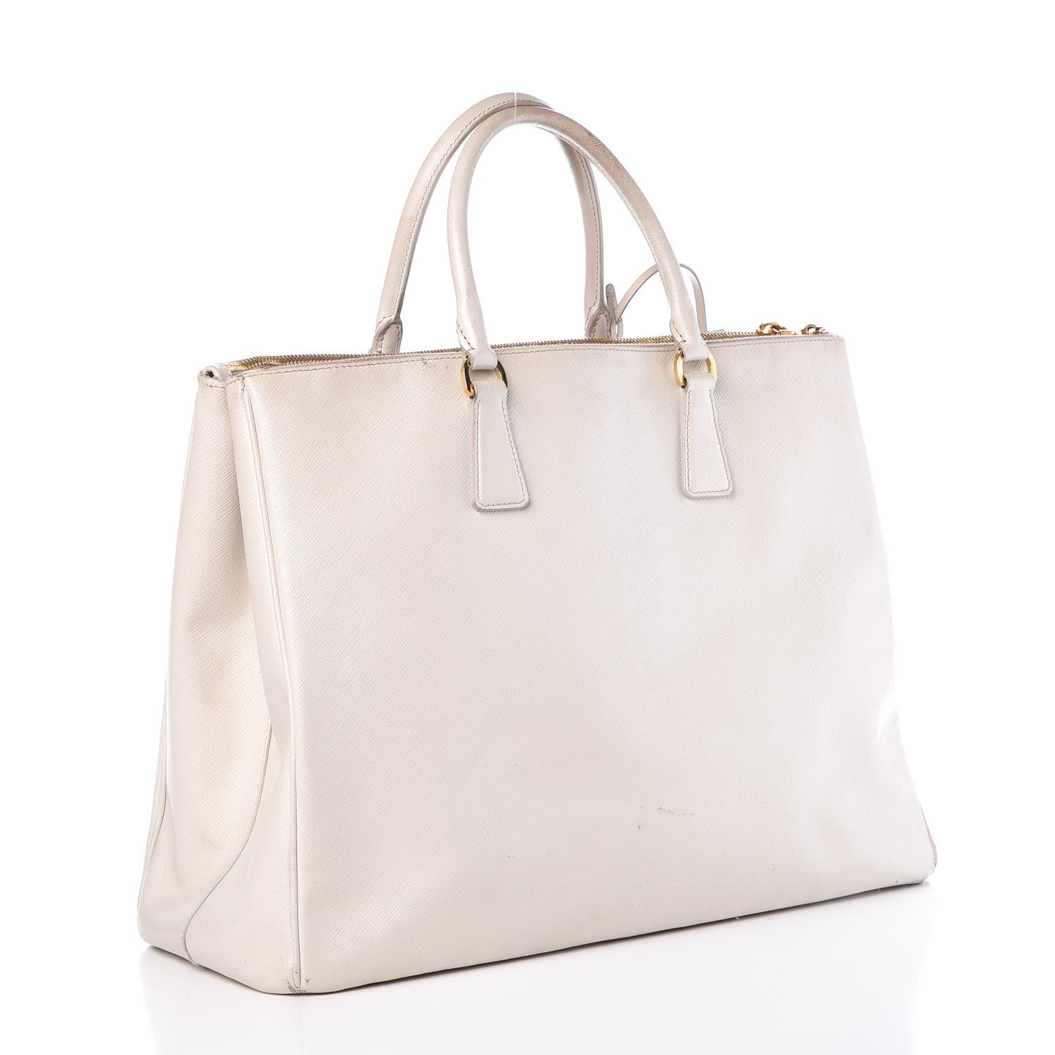 Prada Saffiano Large Galleria Double Zip Tote Talco 2 of 23