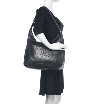 Chanel Calfskin CC Hobo Black 2 of 15