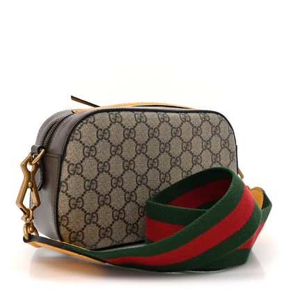 Gucci GG Supreme Monogram Web Neo Vintage Shoulder Bag Beige New Acero Crop 3 of 12