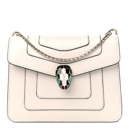 Bulgari Small Serpenti Forever Snake Strap Crossbody Bag White Agate 2 of 9