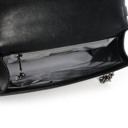 Chanel Calfskin Double Stitch Large Boy Flap Black 8 of 19