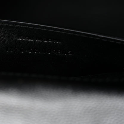 Saint Laurent Grain De Poudre Textured Mixed Matelasse Triquilt Medium Monogram Satchel Black 7 of 11