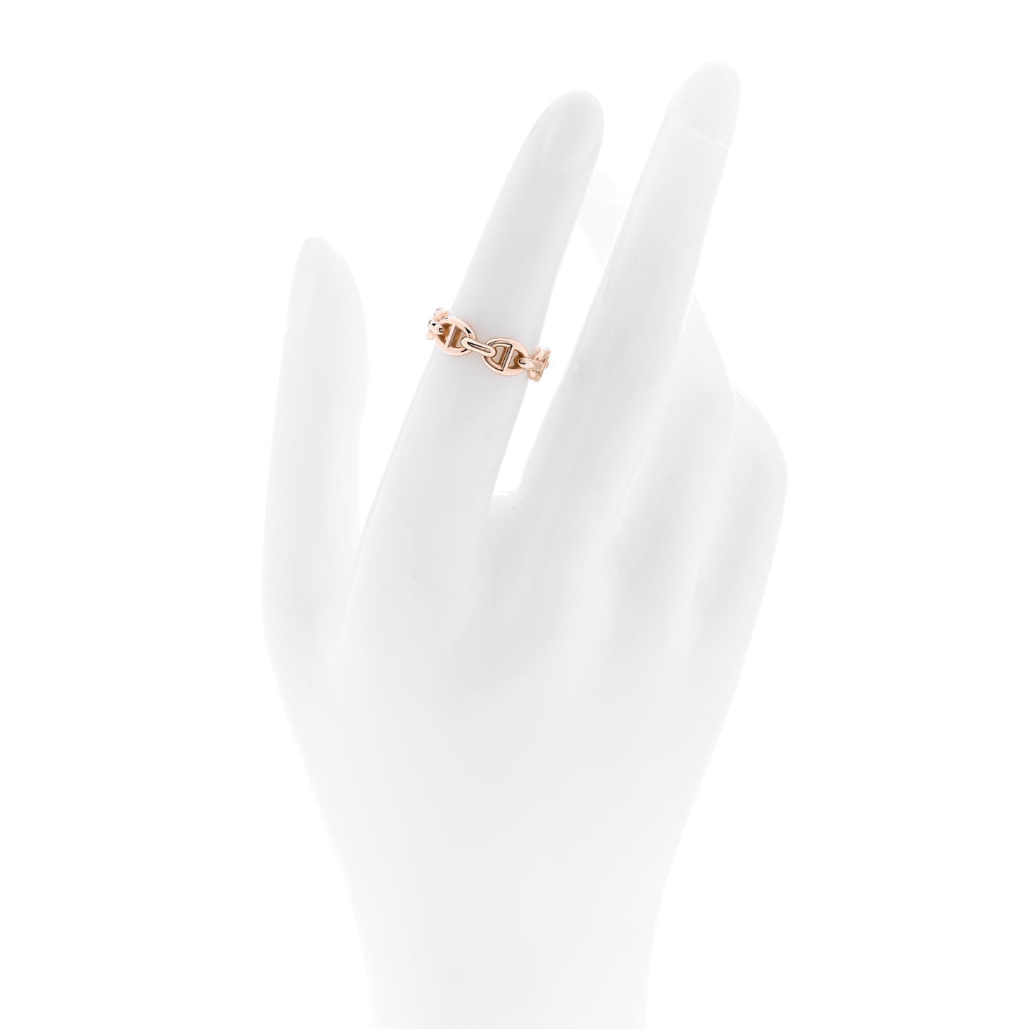 18K Rose Gold PM Chaine d'Ancre Enchainee Ring 50 5.25