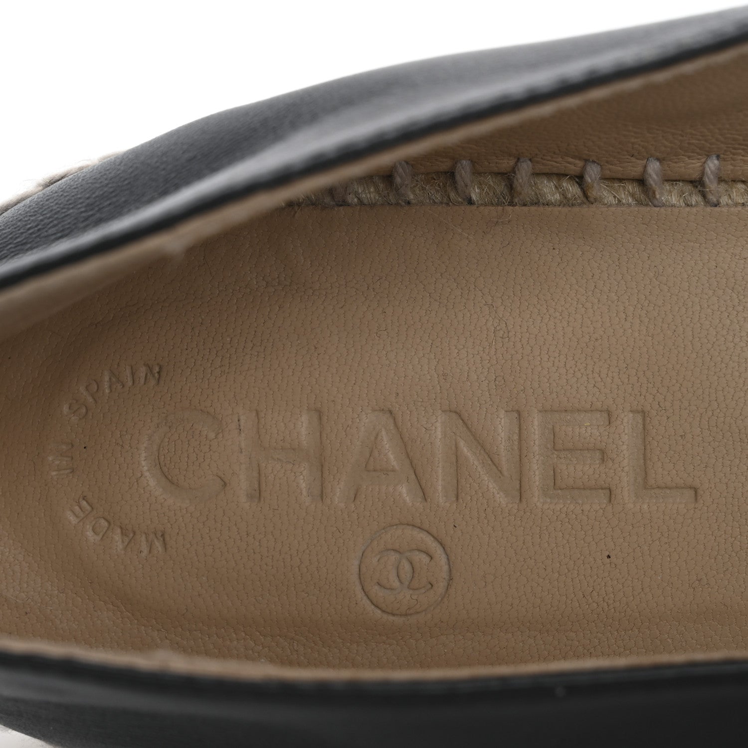 Chanel Lambskin CC Espadrilles 40 Black 7 of 10
