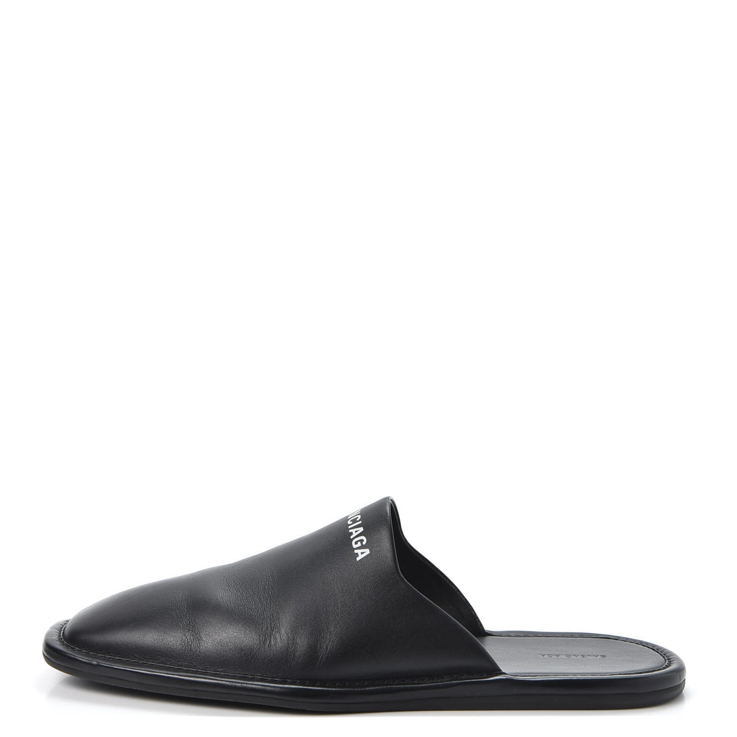 Smooth Calfskin Mens Cozy Slip-On Loafers 42 Black White