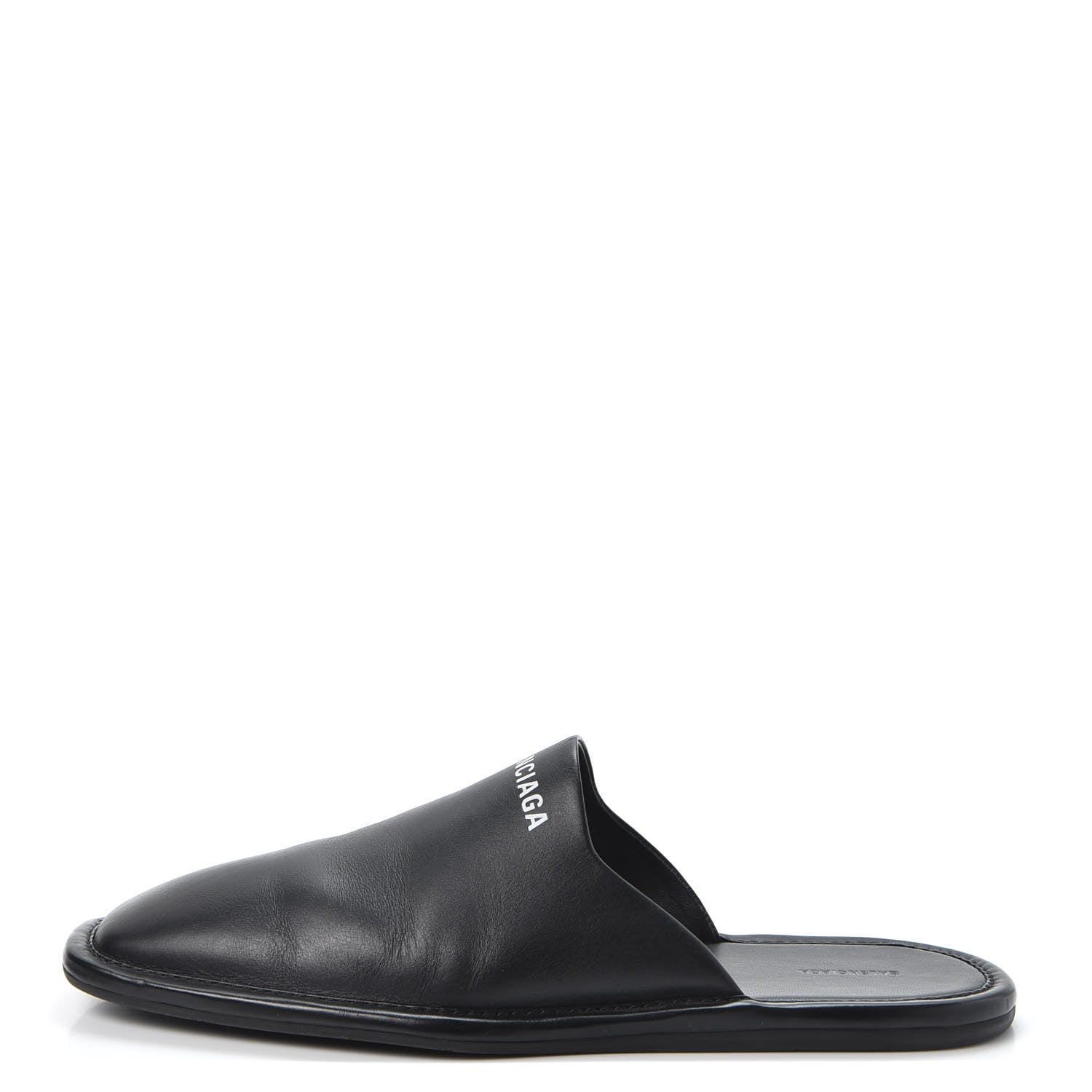 Balenciaga Smooth Calfskin Mens Cozy Slip-On Loafers 42 Black White 1 of 11