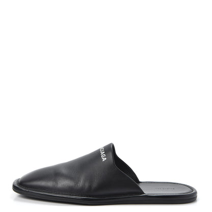 Balenciaga Smooth Calfskin Mens Cozy Slip-On Loafers 42 Black White 1 of 11
