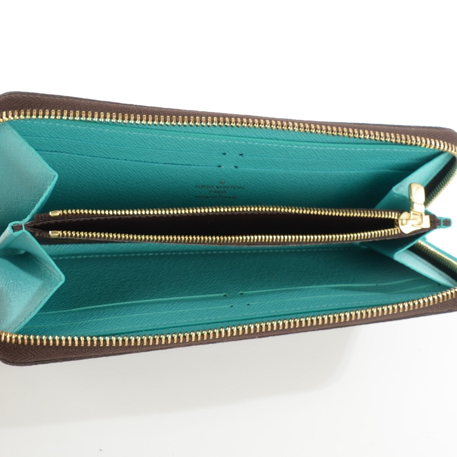 Louis Vuitton Monogram Clemence Wallet Turquoise 5 of 7