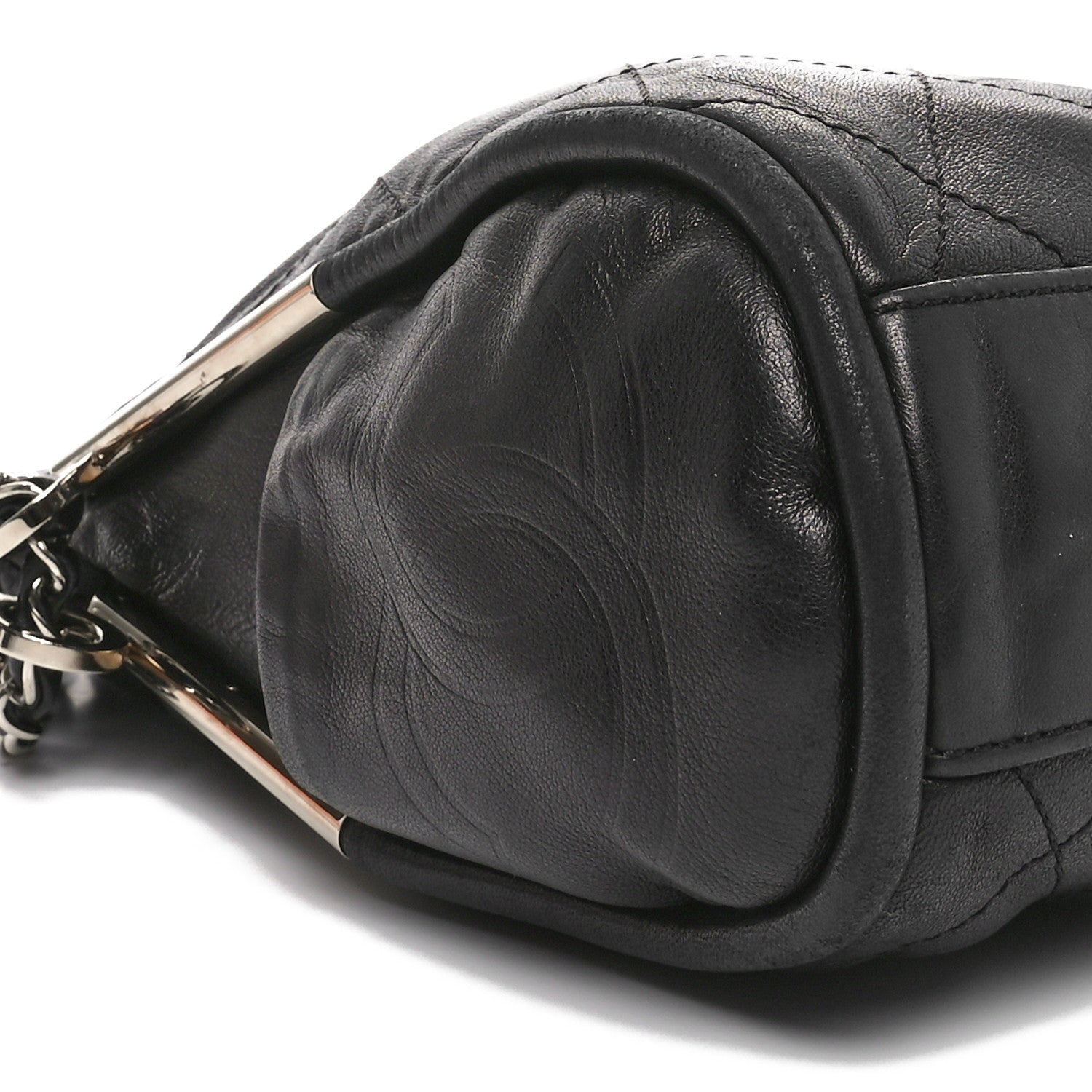 Chanel Lambskin Stitched Medium Ultimate Soft Tote Black 9 of 11