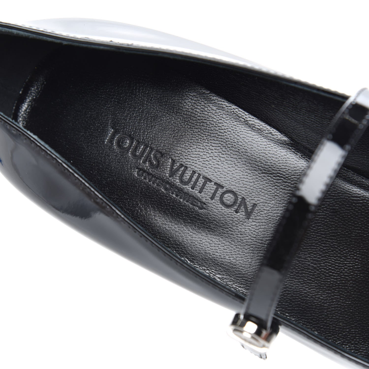 Louis Vuitton Patent Uniformes Silhouette Pumps 37.5 Black 6 of 8