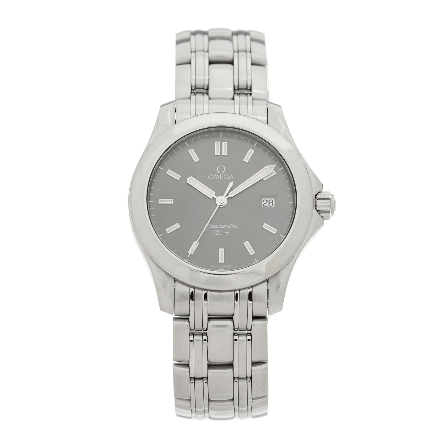 Stainless Steel 36mm Seamaster Quartz Watch Grey 2511.43