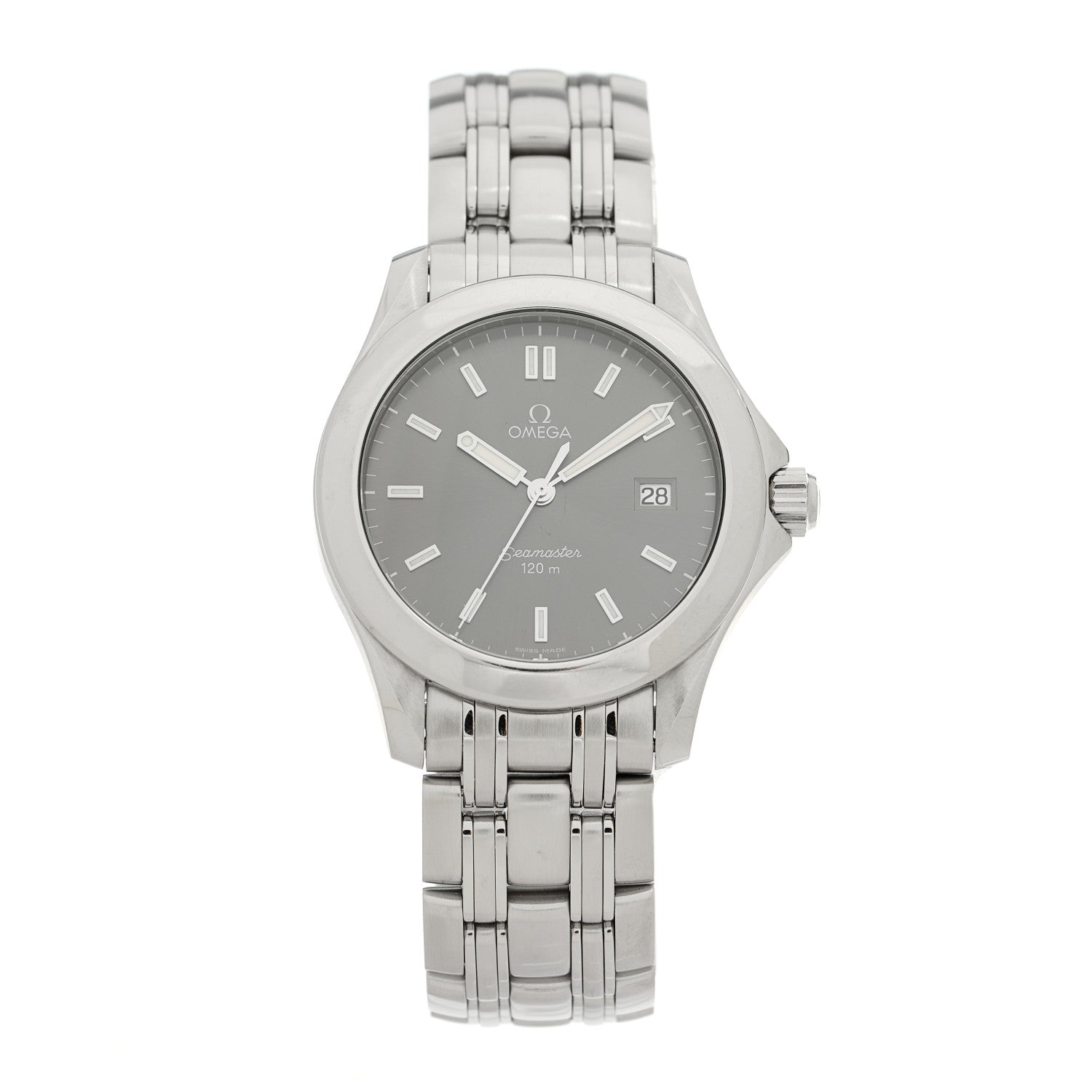 Omega Stainless Steel 36mm Seamaster Quartz Watch Grey 2511.43 1 of 4