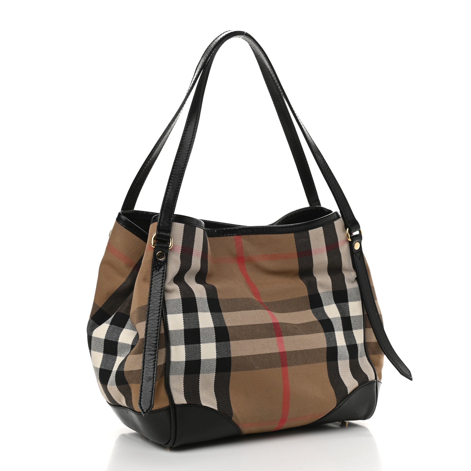 Burberry House Check Small Canterbury Tote Black 3 of 18