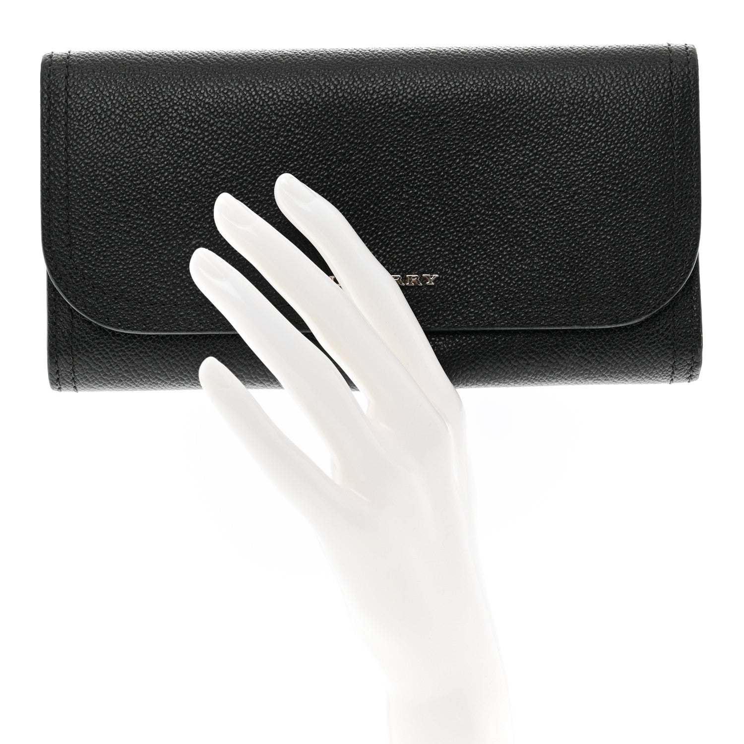 Burberry Soft Grain Calfskin Harris Wallet Black 2 of 10