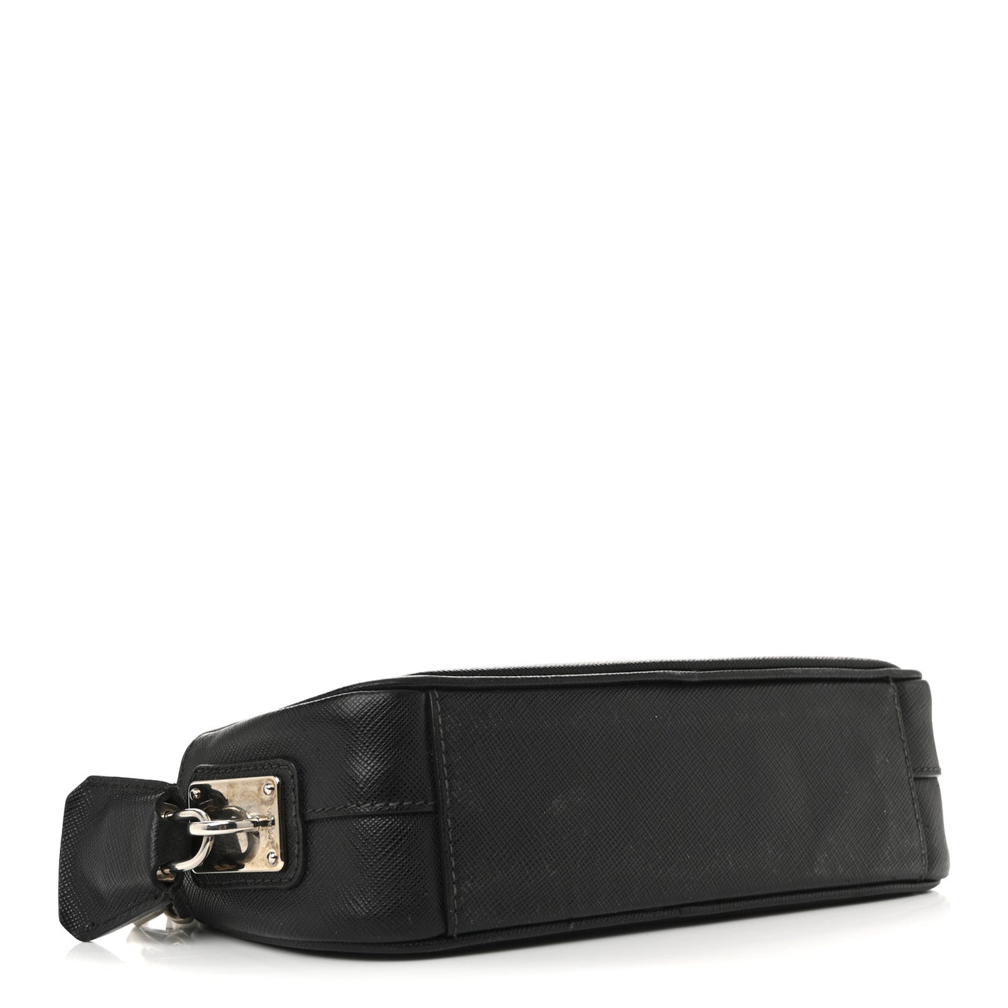 Saffiano Buckle Camera Bag Black